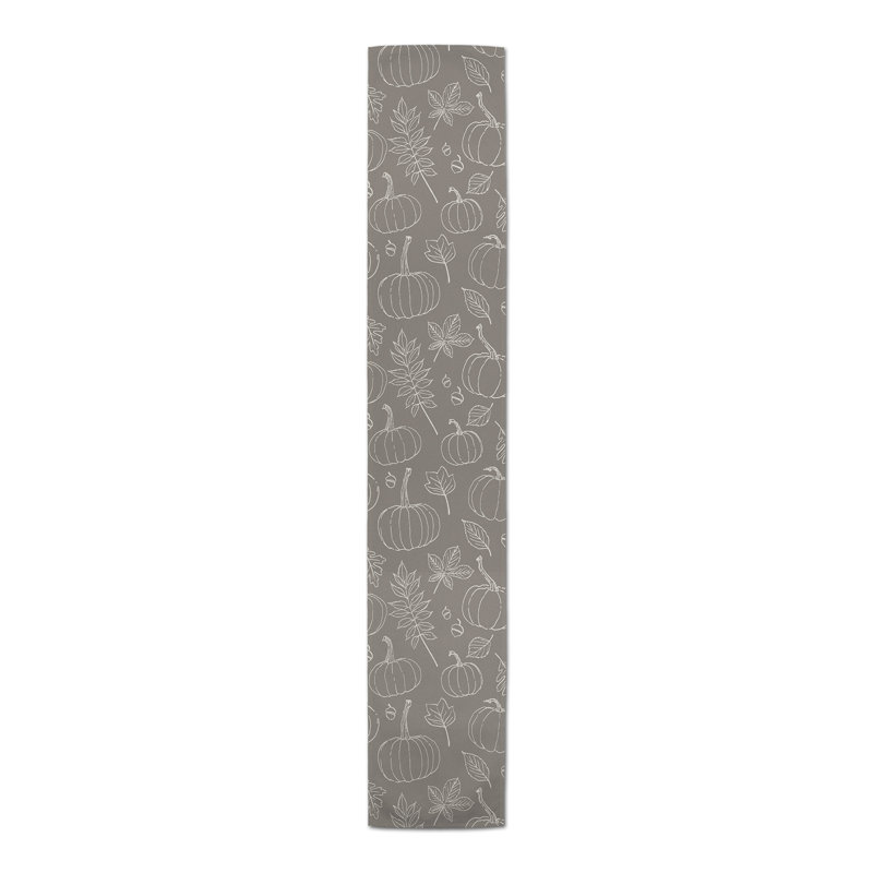 Chemin de table, Gris, 90 po x 16 po
