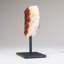 Citrine Quartz Crystal Cluster on Metal Stand (7" H x 2.75" W, 2.2 Lbs)