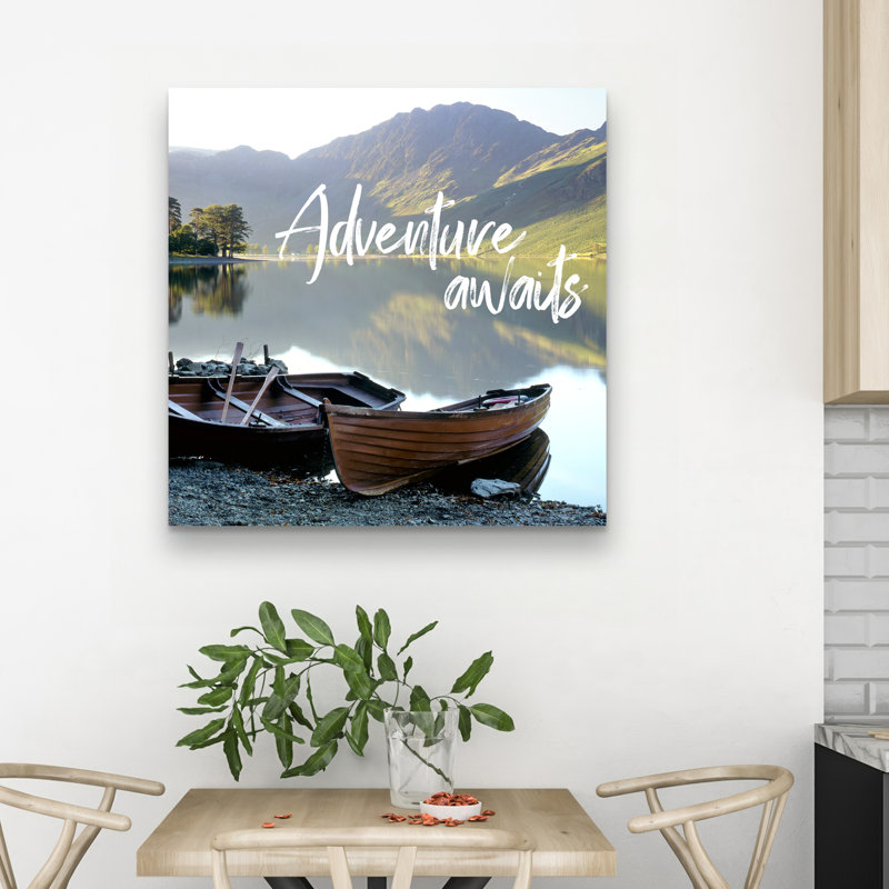 Adventure awaits - 32"x32" art on canvas