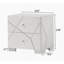 Table de chevet contemporaine audacieuse avec 2 tiroirs 1Pc