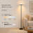 70.16" Torchiere Floor Lamp with Remote Control-1622966139