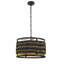 Luminaire suspendu tissé scandinave 3 lumières Amara