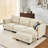 93-inch L-shaped sofa