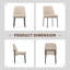 Fabric Upholstered Parsons Side Chair Dining Chair-2027590989