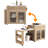 Jamirrah  Kitchen Island with Extendable Table-1943383803