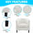 Engelhardt Upholstered Barrel Chair, Tufted Accent Chair, Faux Leather Accent Barrel Chair, Living Room-913555468