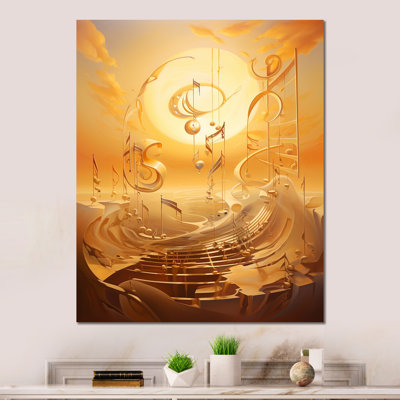 «Solar Serenade surréaliste paysage I» sur métal