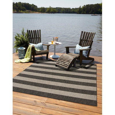 Hay Bale Striped Indoor / Outdoor Rug