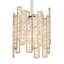 Mini-luminaire suspendu 1 lumière de 8 po de large Equilibrium - or mat