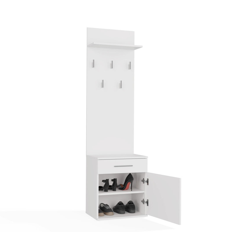 0 Door Laminate Wardrobe, White