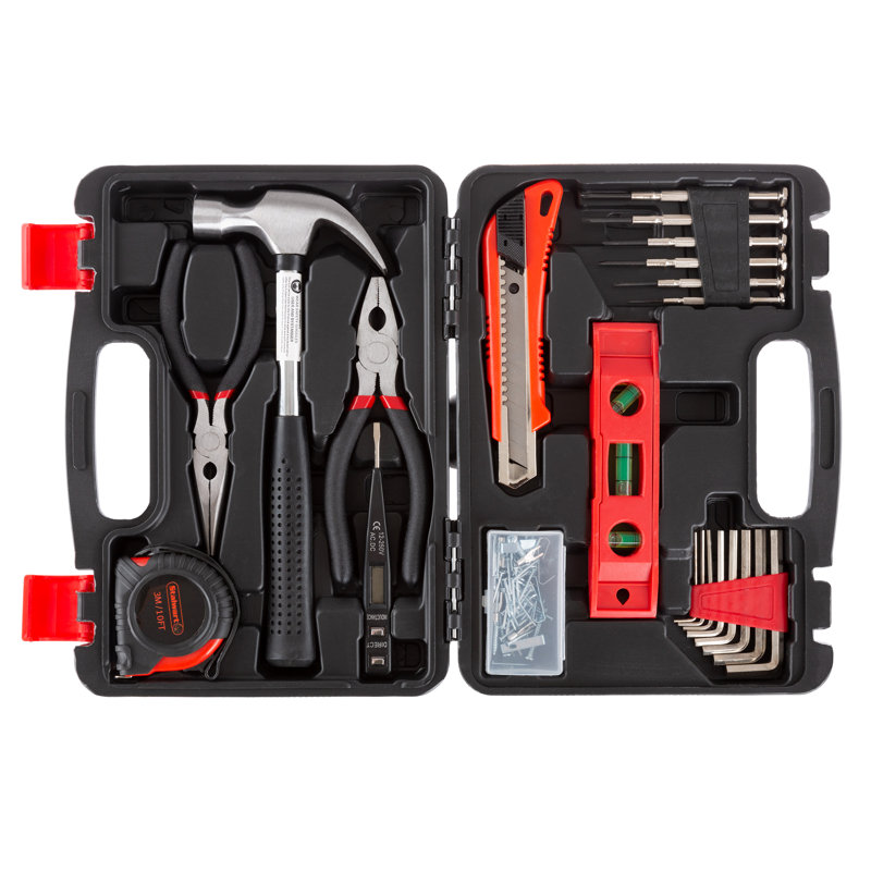 Ensemble d'outils 102 pièces avec étui de transport traité à la chaleur