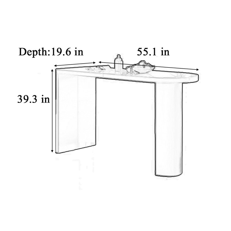 Table de bar haut de gamme pour un usage domestique, H 39,3 po x L 55,1 po x l 19,6 po