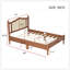 Lit plateforme en bois avec tête de lit en rotin naturel, style rétro et support en lattes de bois robuste-1345086273-1345086275