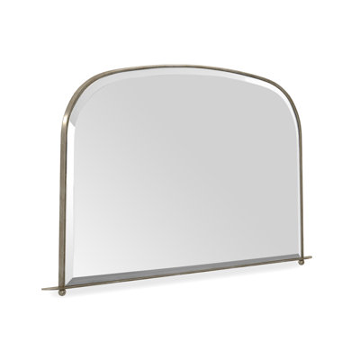 Replique Curved Metal Beveled Mirror