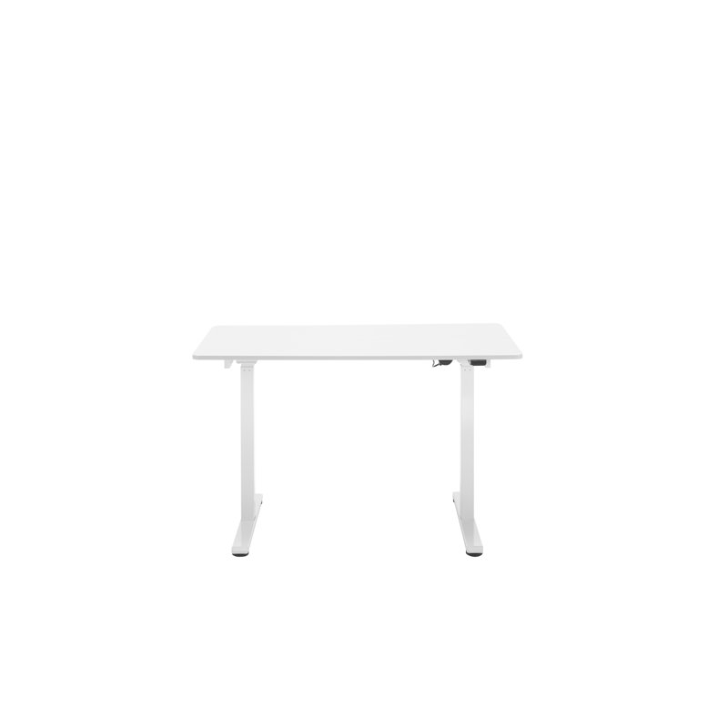 Adjustable Metal Base Writing Desk, White