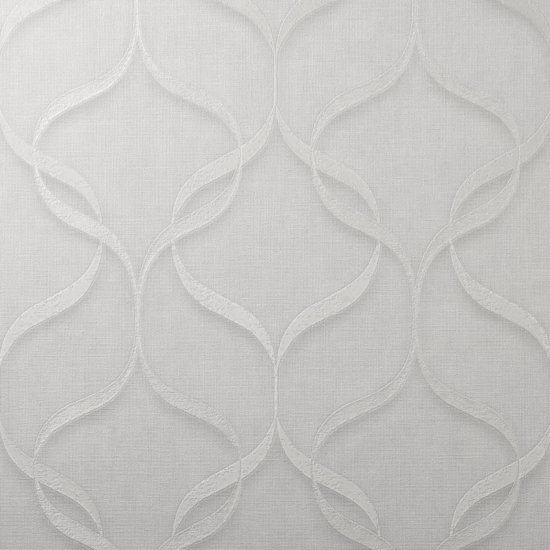Milano Wave Italian Heavyweight Vinyl Wallpaper, White