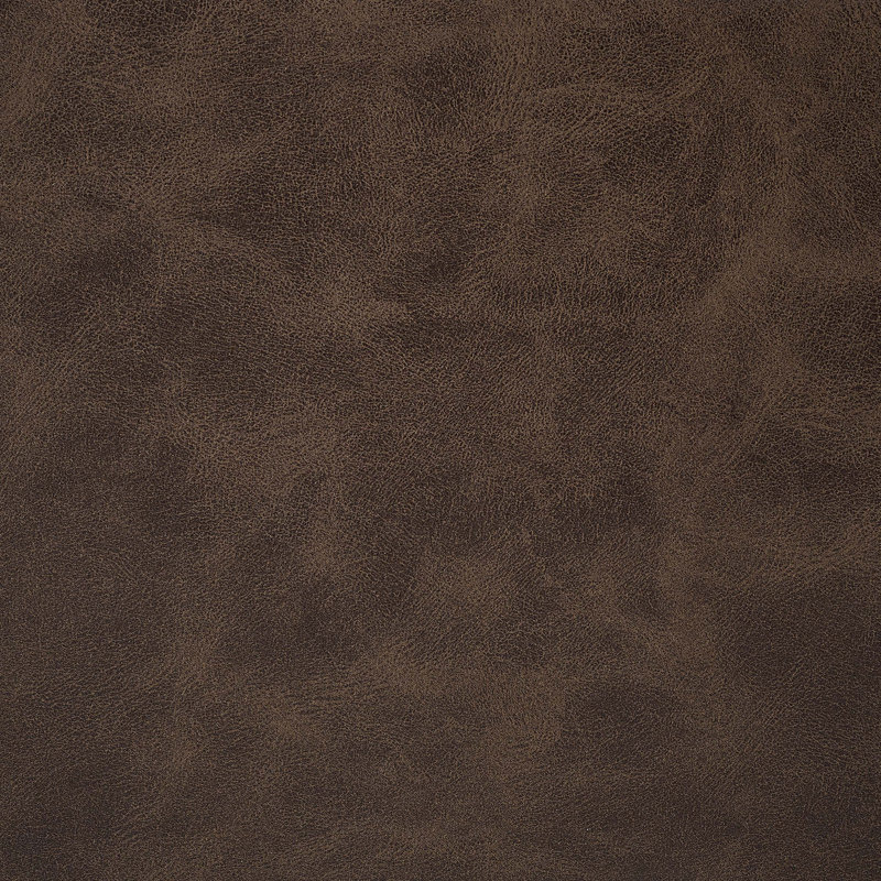 Canapé modulaire de coin avec repose-pieds Sphira, Similicuir brun foncé