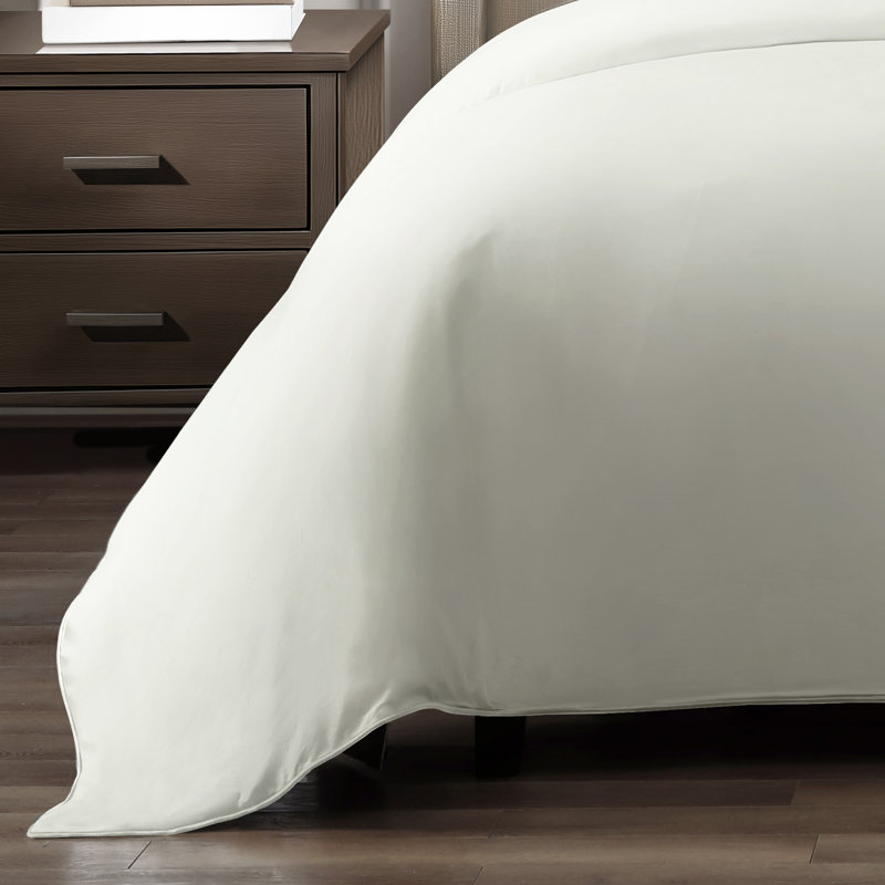 Silken Sateen TENCEL Duvet Cover Set , Gray, Queen