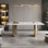Luxury Rectangular Rock Dining Table
