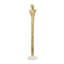 Grande figurine humaine Valeri, base en marbre, aluminium doré 32 pouces