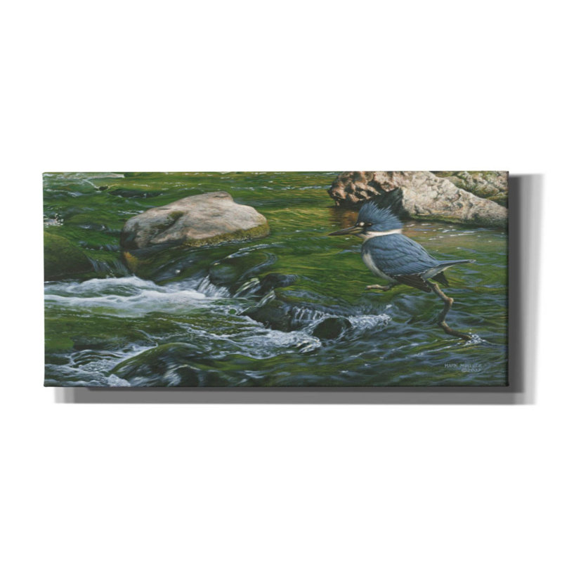 " Fishin " by Mark Mueller Wildlife Art, 18" H x 26" W x 0.75" D