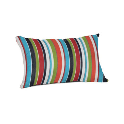Coussin lombaire décontracté pour l'extérieur, Sunbrella résistant à l'eau et à la décoloration pour les meubles de patio et les balancelles, réversible
