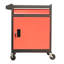 Coffre à outils 5 tiroirs à grande capacité avec armoire et rangement à roulettes noir et rouge pour atelier-211804578