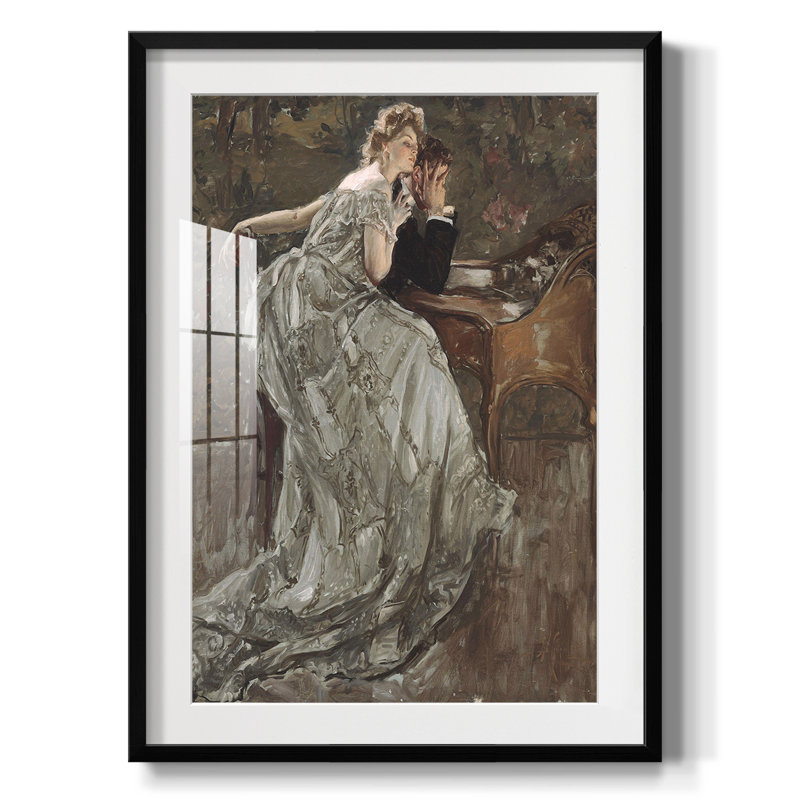 Vintage Portrait Print XVIII - Reproduction encadrée