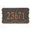Signature Series 1-Line Wall Address Plaque