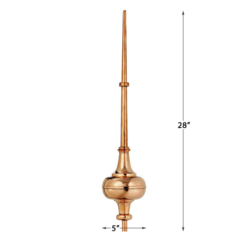 Willacoochee Metal Rooftop Finial, 28"