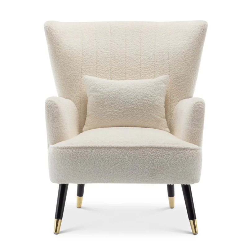 Krister 77Cm Wide Armchair, White