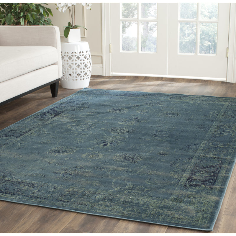 Tapis bleu Beldale, Rectangle 3 pi 3 po x 5 pi 7 po