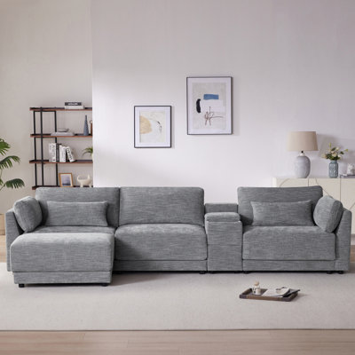 Canapé modulaire polyvalent avec rangement et chargeur USB pour un confort ultime