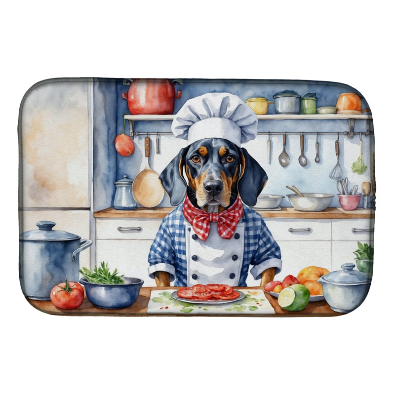 Tapis de séchage Bluetick Coonhound The Chef