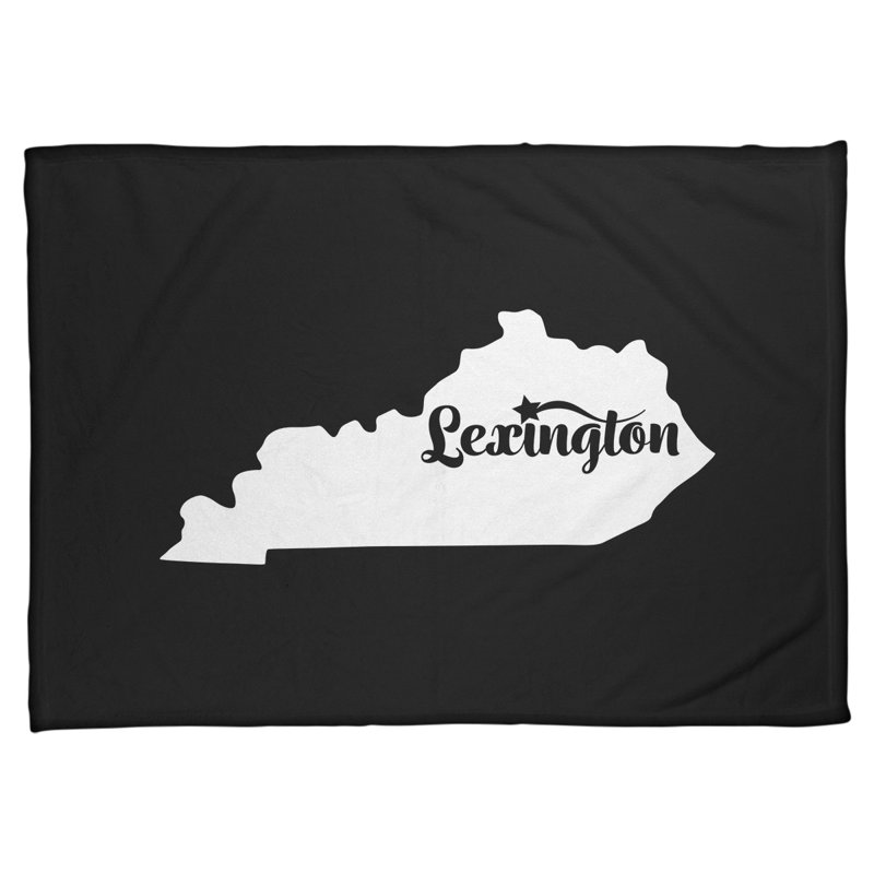 Jeté polaire lexington kentucky, Noir, l 62,5 po x L 82,5 po