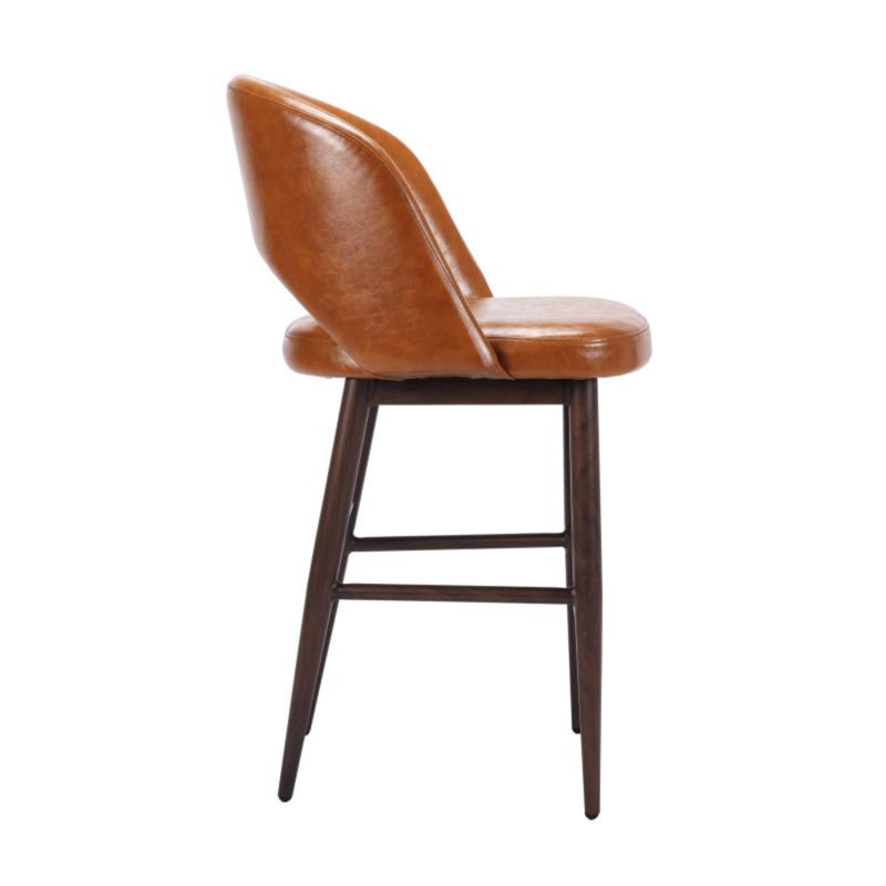Ensemble de 2 tabourets ondulés, Orange