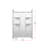 Sterling  Alcove Shower Wall Surround in Glossy White-110782097
