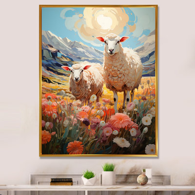 Décoration murale moutons fantaisistes - animaux