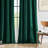 Velvet Solid Color Room Darkening Curtain Panels with Metal Grommets(Set of 2）-454446061-454446050