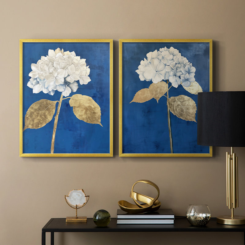 Série FLORAL Lxxxv - reproduction encadrée de qualité supérieure - prête à être accrochée - aucun clou requis - aucun clou requis