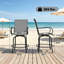 Chaises de patio pivotantes, tabourets de bar d'extérieur, chaises respirantes (seulement 2 chaises PCS)