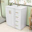  Ensemble de meuble-lavabo chic en bois et panneau de fibres à densité moyenne avec lavabo lisse-1434854490
