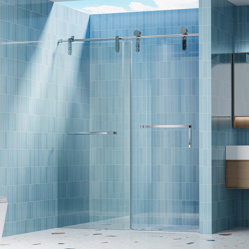 Portes de douche, Nickel brossé