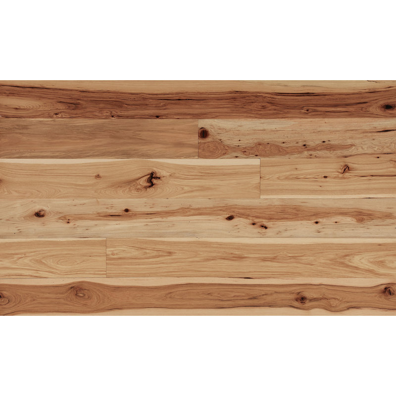 Plancher de bois franc d'ingénierie Hickory de 9/16 po d'épaisseur x 8,66 po de largeur x longueur variable, Symétrie