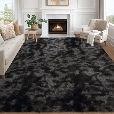 Sarvesh Faux Fur Abstract Indoor Rug