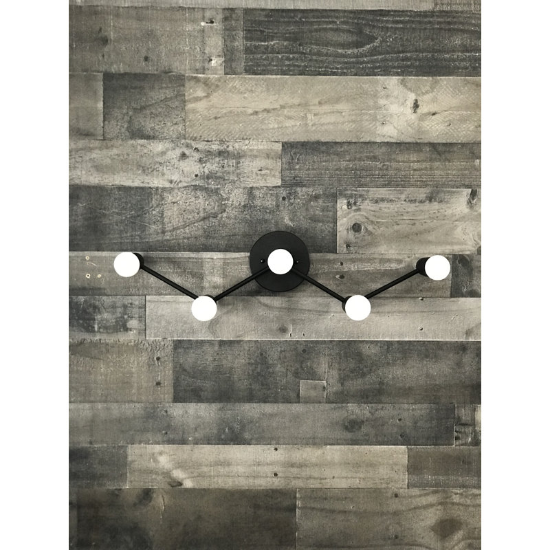 Meera Armed Sconce, Matte Black