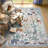 Goldene Whimsical Jungle Animal Washable Area Rug for Kids Room & Nursery, Soft Non-Slip Botanical  Carpet for Living Room, Bedroom-1998974817