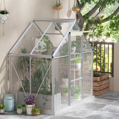 6.3' W x 4.3' D Hobby Greenhouse