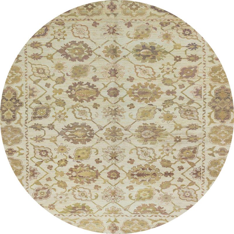 Abstract Indoor Rug, Round 4'