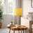 Ochre Yellow Painted Table and Nightstand Lamp